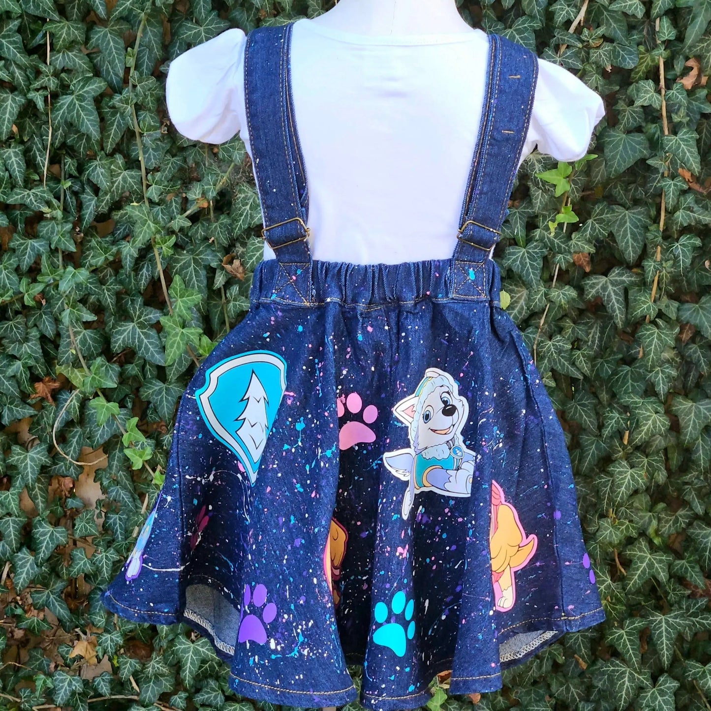 Paw-fect Overall Dress KolorfulKidzCustoms