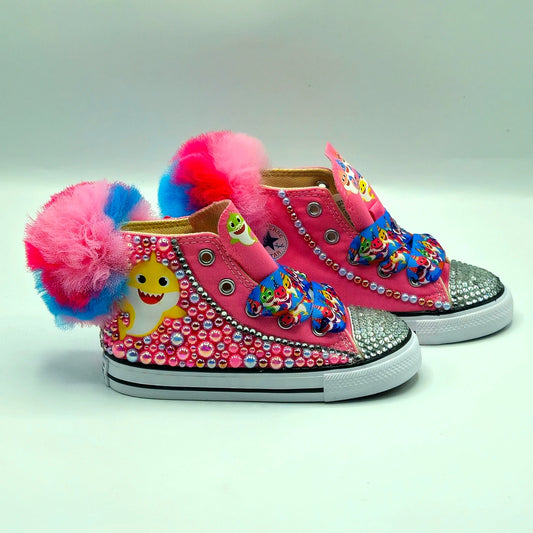 Baby Shark Custom Converse, Custom Shoes KolorfulKidzCustoms