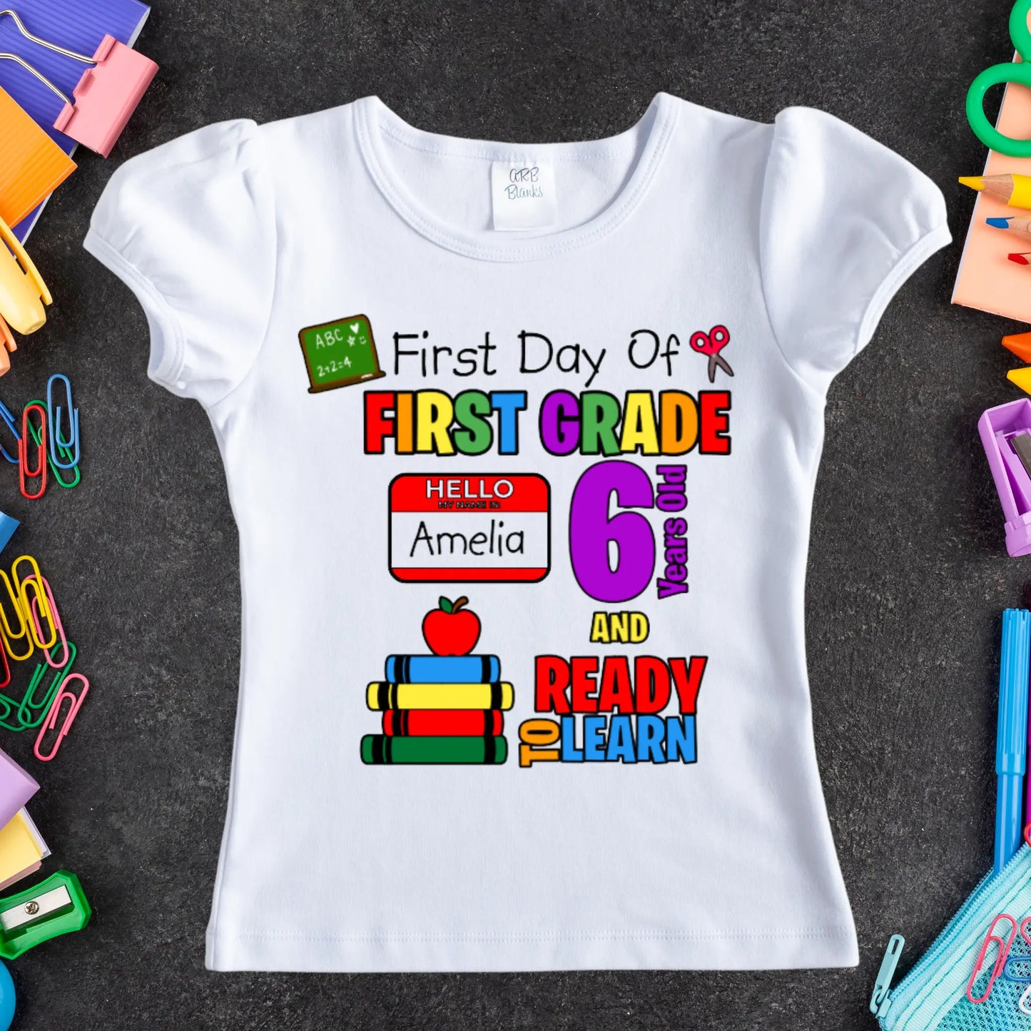Ready To Learn Personalized Tee KolorfulKidzCustoms