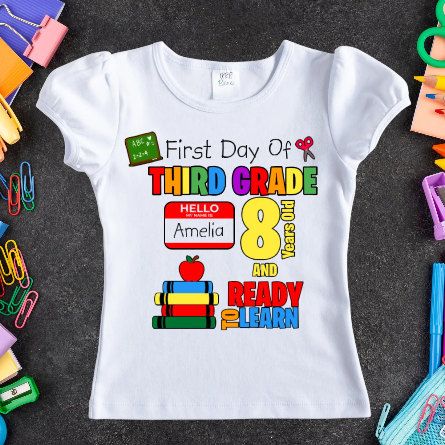 Ready To Learn Personalized Tee KolorfulKidzCustoms