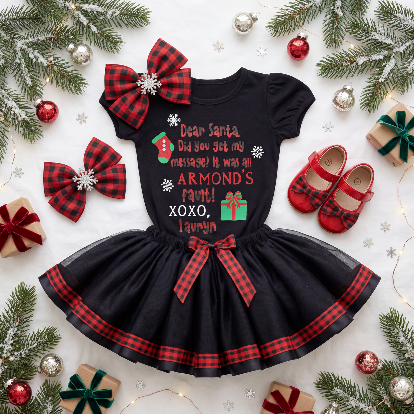 Dear Santa Tutu Set/Costume