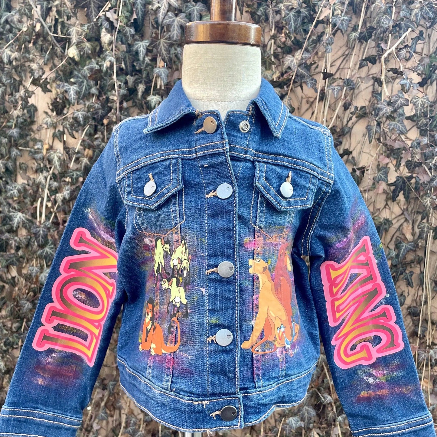 Lion King Denim Jacket - KolorfulKidzCustoms