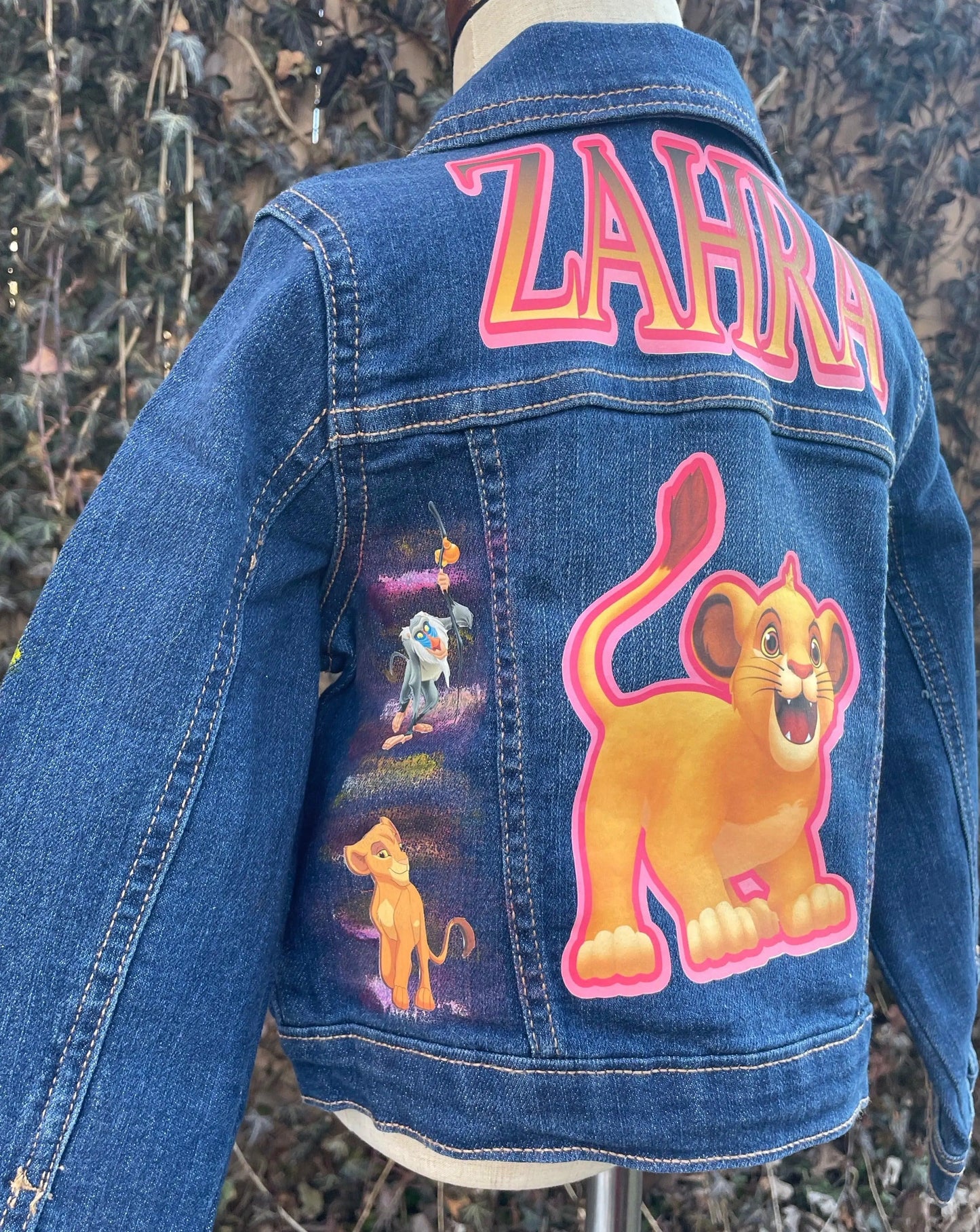 Lion King Denim Jacket - KolorfulKidzCustoms