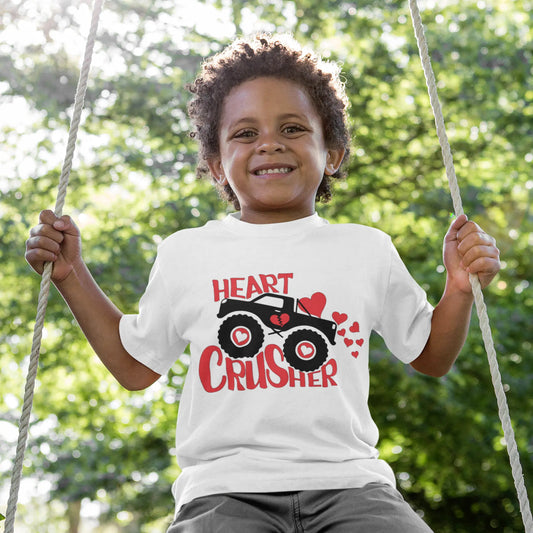Heart Crusher Valentine's Day Tee KolorfulKidzCustoms