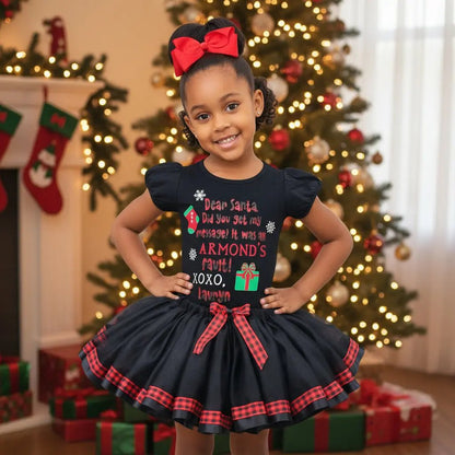 Dear Santa Tutu Set/Costume KolorfulKidzCustoms