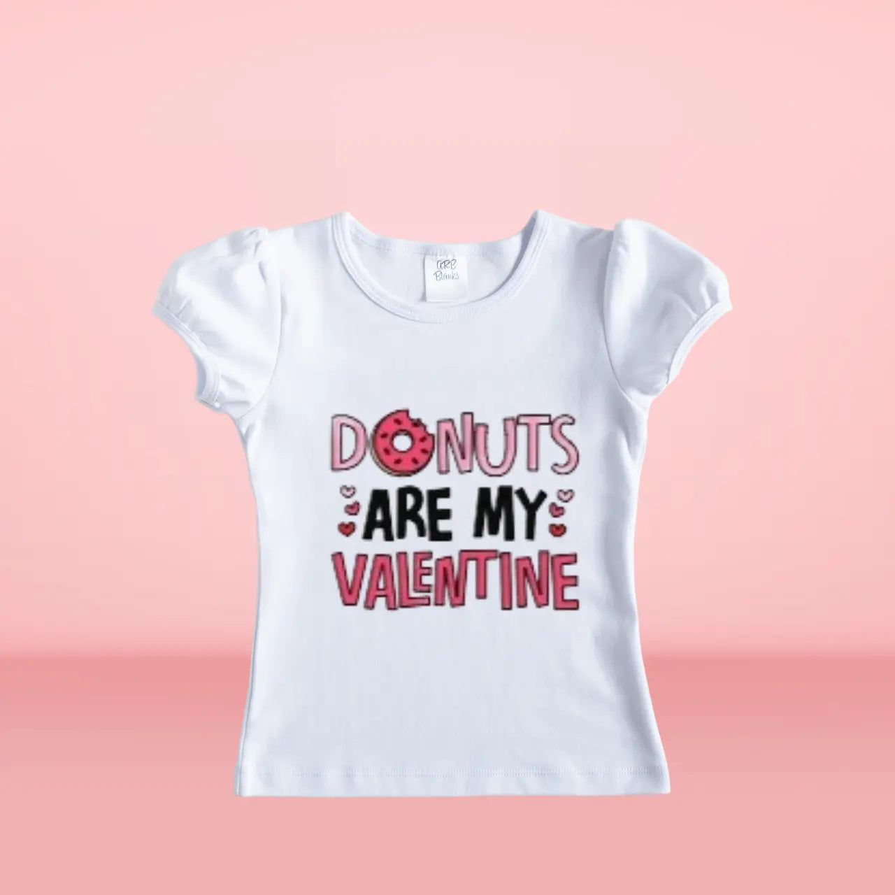 Donuts Are My Valentine Tee KolorfulKidzCustoms