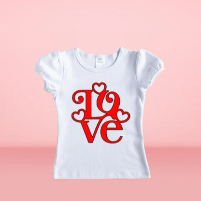 LOVE Valentine's Day Tee KolorfulKidzCustoms