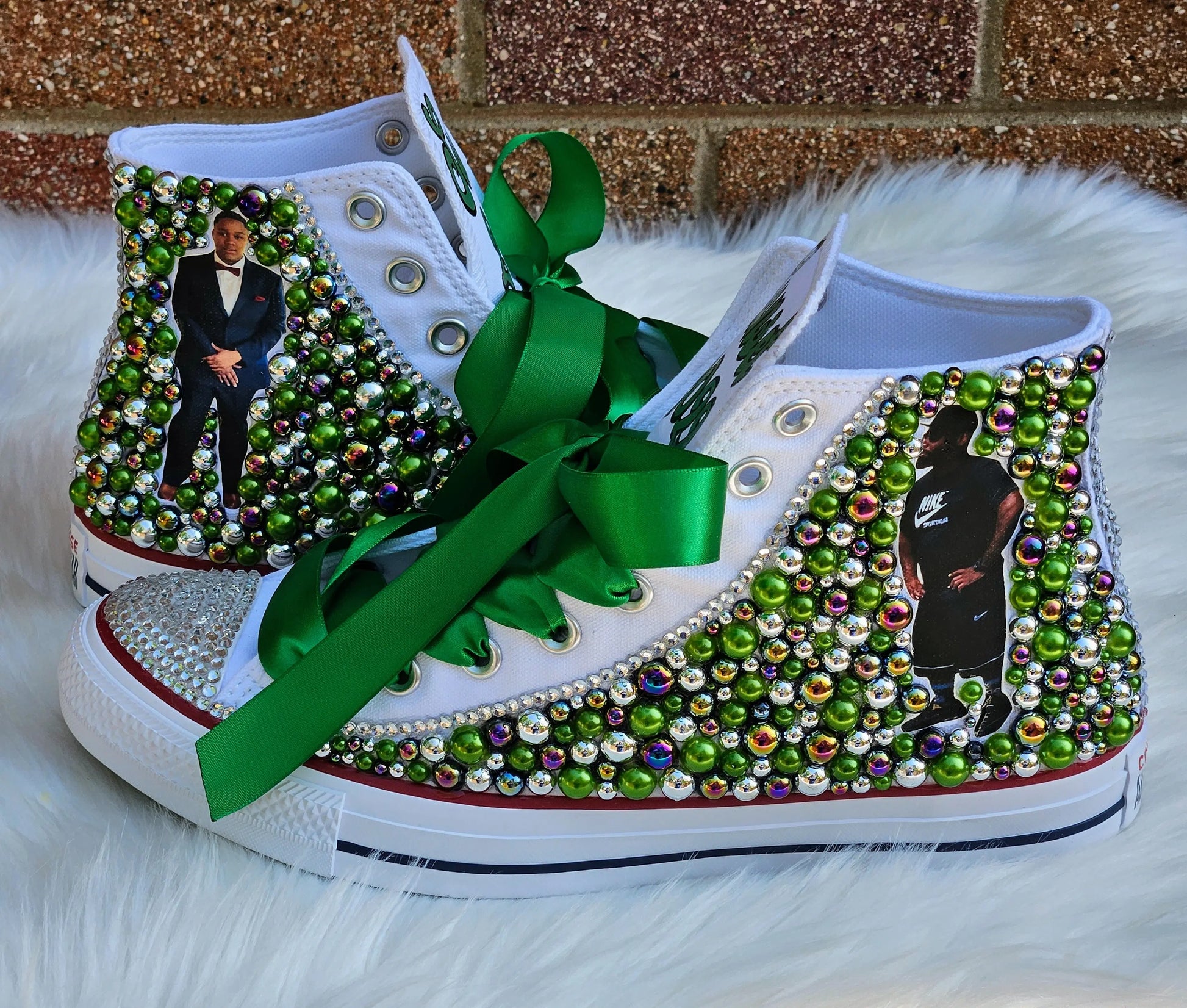 Customized Bling Shoes Converse Women KolorfulKidzCustoms