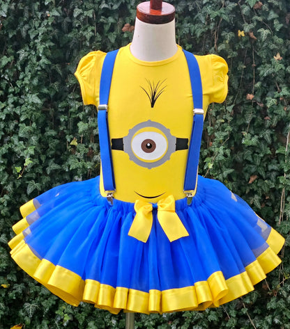 Minion Ribbon Tutu Set KolorfulKidzCustoms