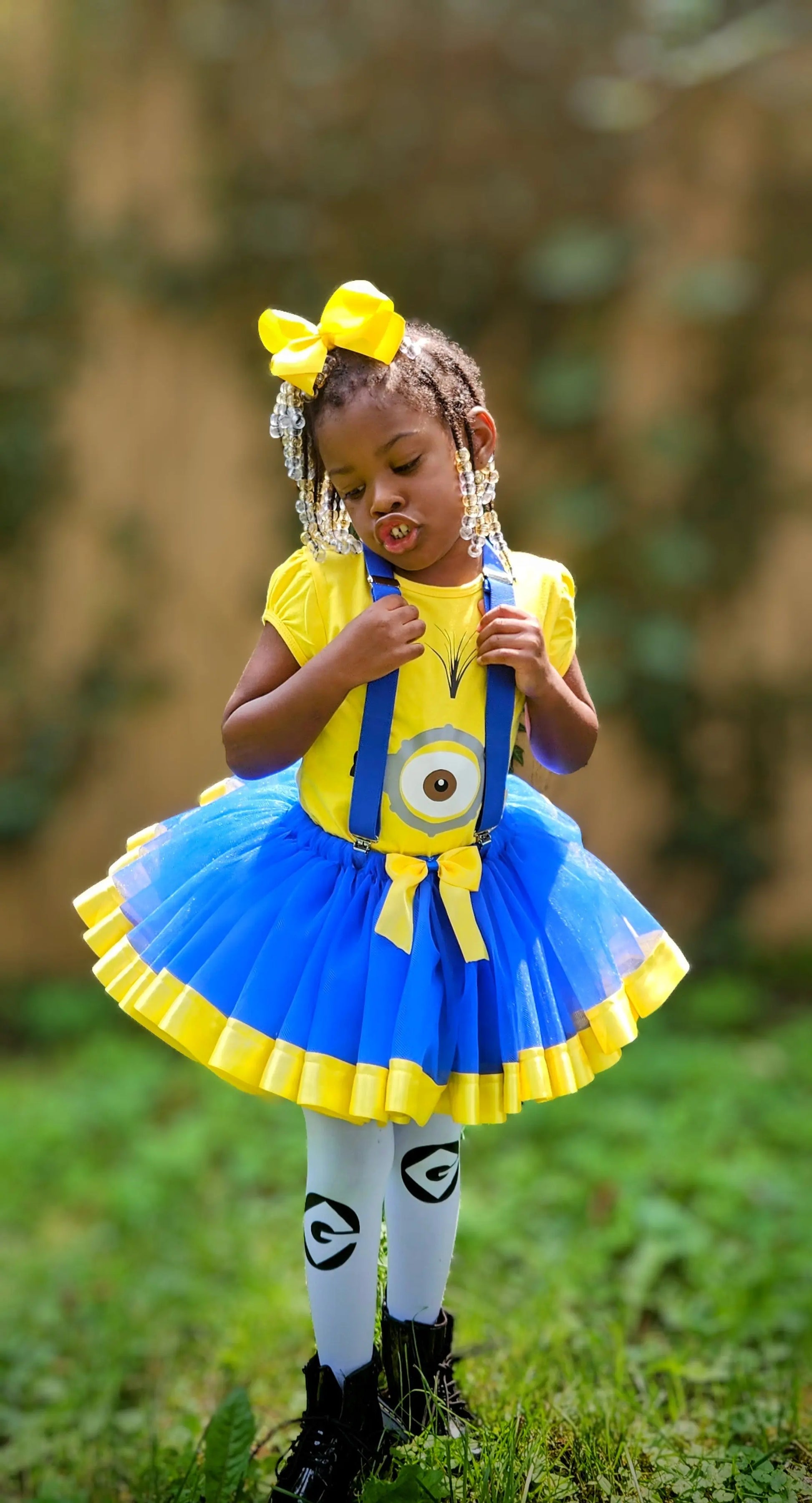 Minion Ribbon Tutu Set KolorfulKidzCustoms