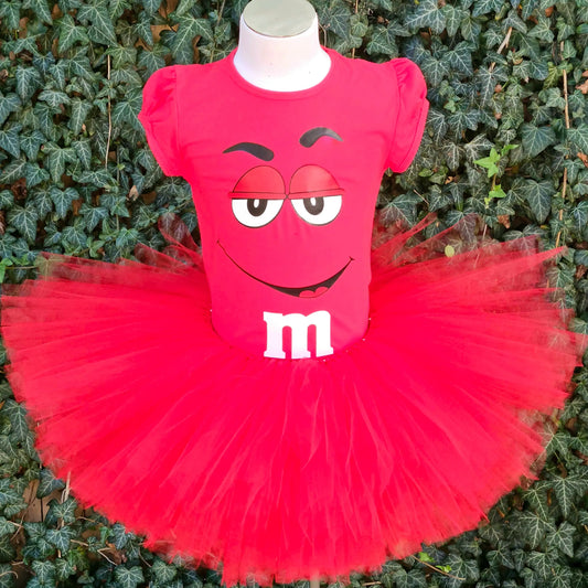 Coated Candy "M" Tutu Set/Costume KolorfulKidzCustoms