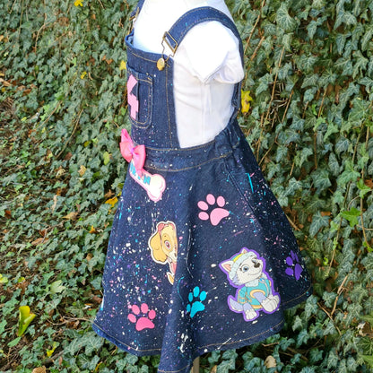 Paw-fect Overall Dress KolorfulKidzCustoms