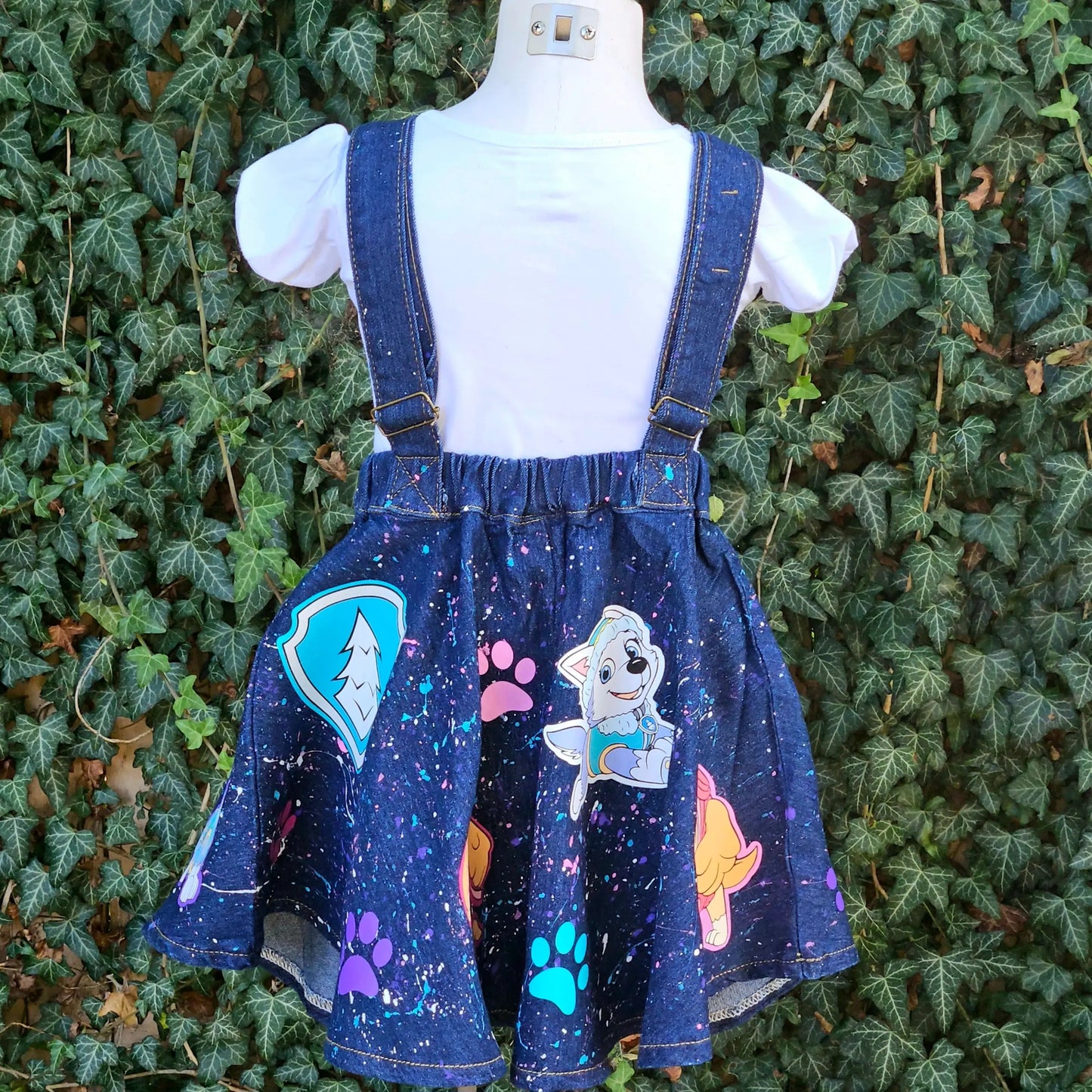 Paw-fect Overall Dress KolorfulKidzCustoms