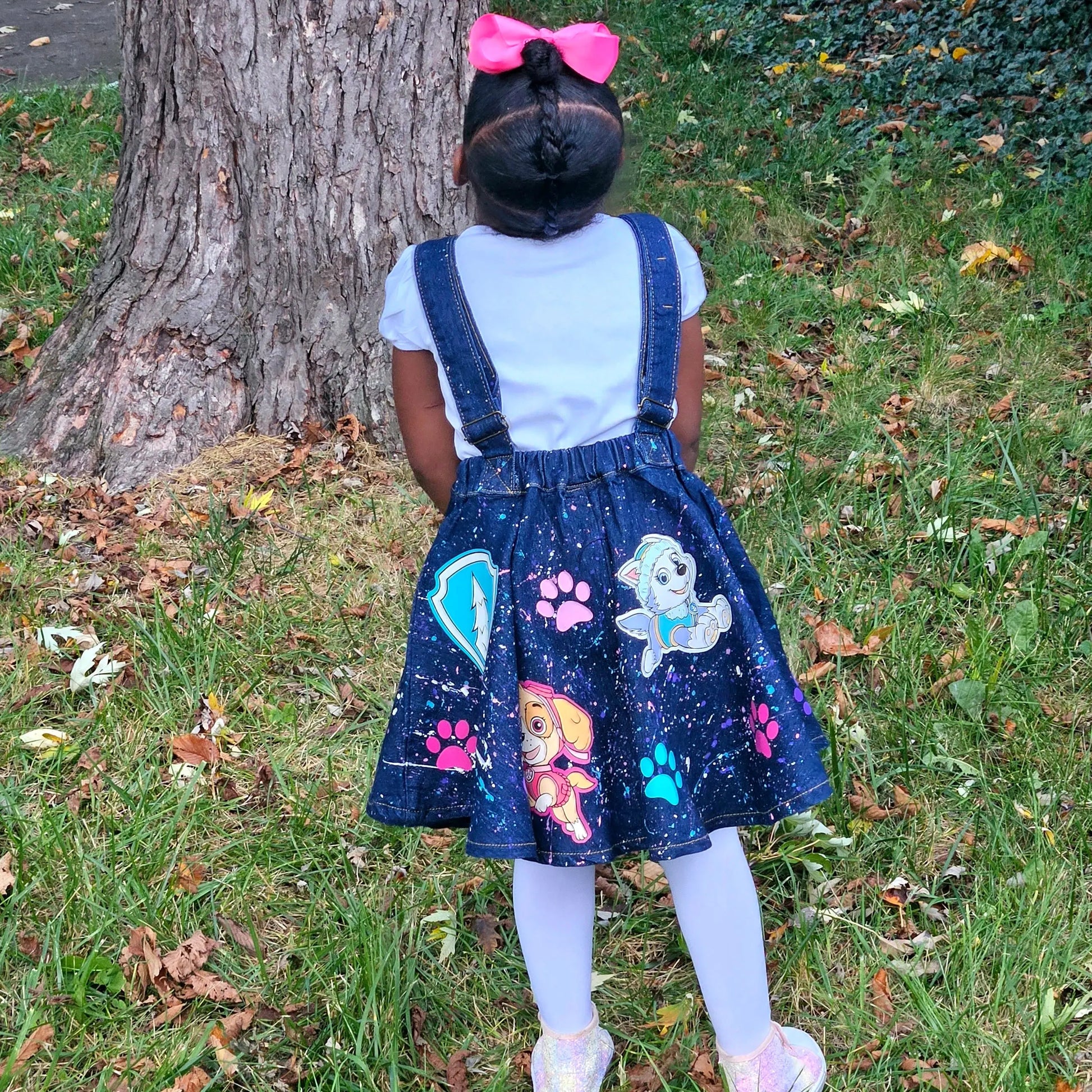 Paw-fect Overall Dress KolorfulKidzCustoms