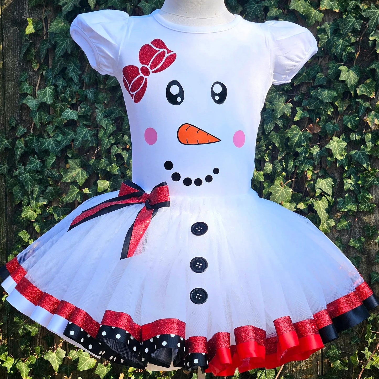 Snowman Girl Tutu Set/Costume KolorfulKidzCustoms