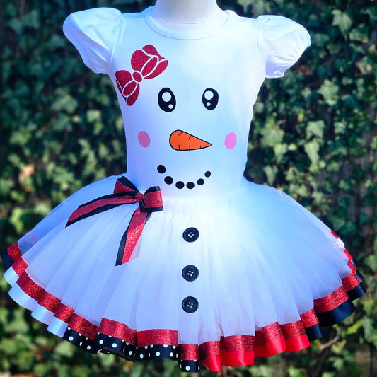 Snowman Girl Tutu Set/Costume KolorfulKidzCustoms