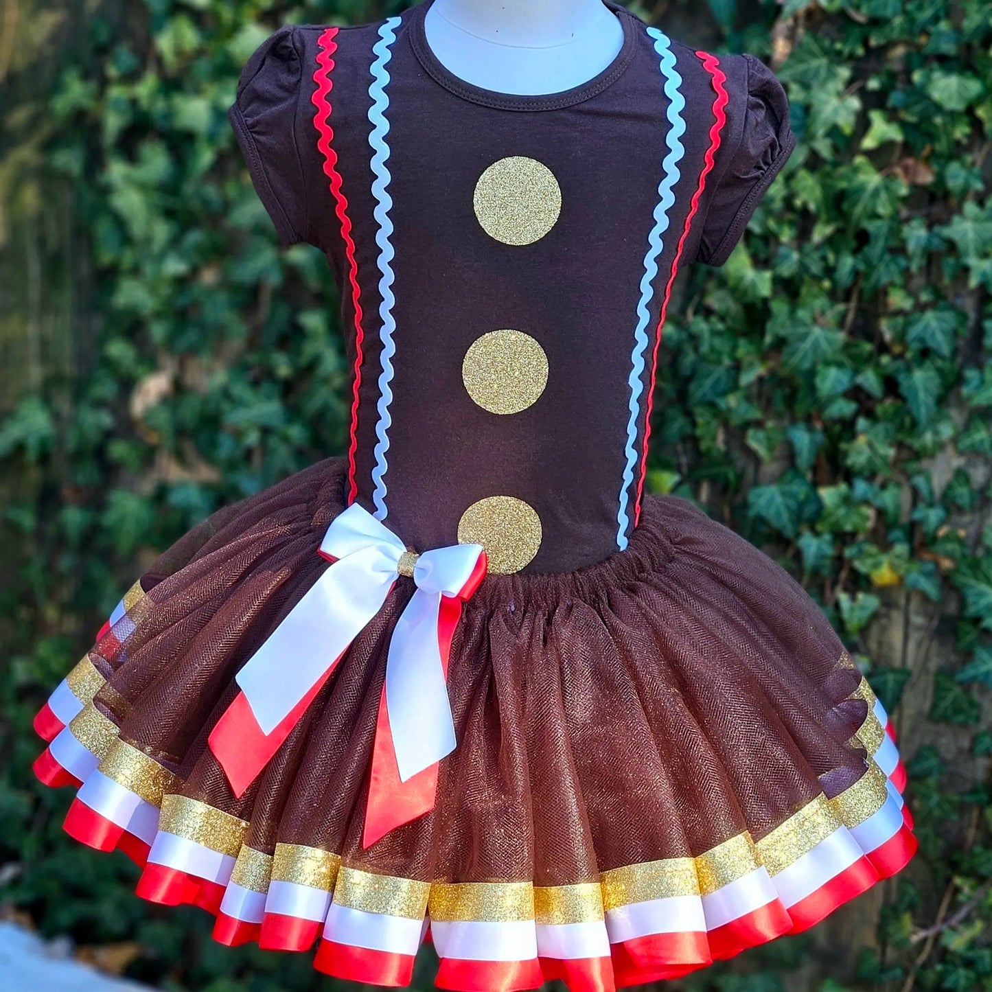 Gingerbread Tutu Set/Costume KolorfulKidzCustoms