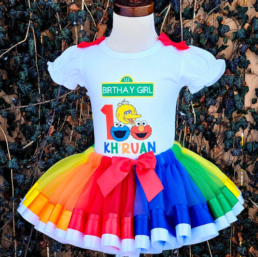 Sesame Street Tutu Set KolorfulKidzCustoms