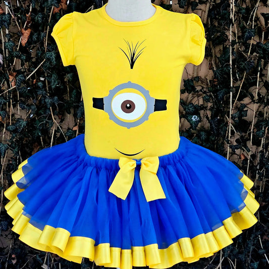 Minion Ribbon Tutu Set KolorfulKidzCustoms