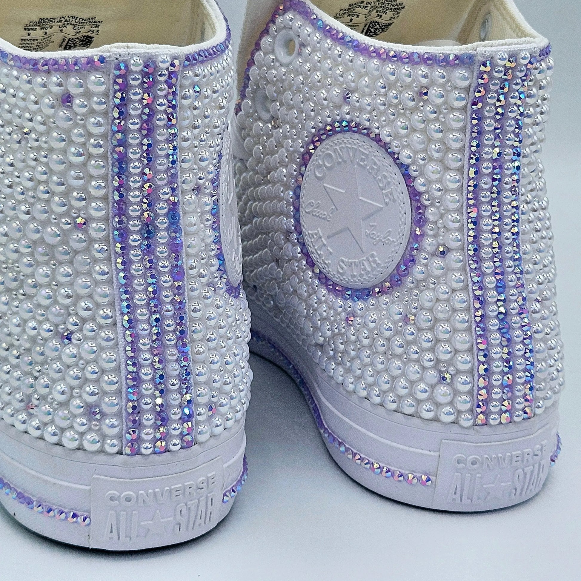 Customized Bling Shoes Converse Women KolorfulKidzCustoms