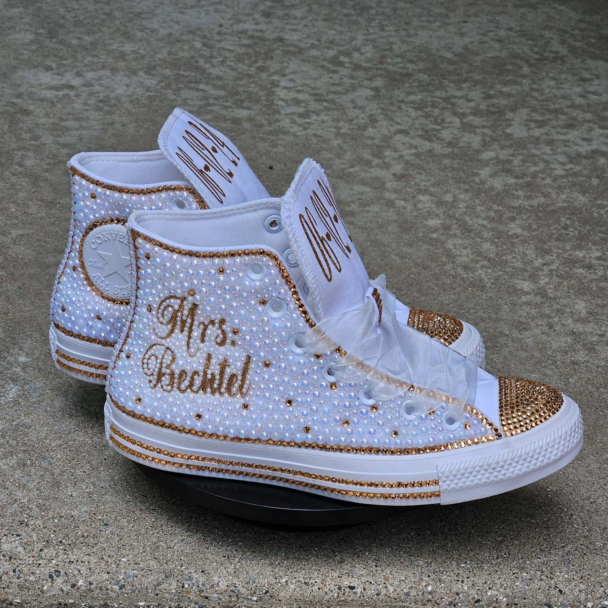 Customized Bling Shoes Converse Women KolorfulKidzCustoms