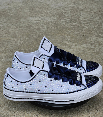 Customized Bling Shoes Converse Women KolorfulKidzCustoms