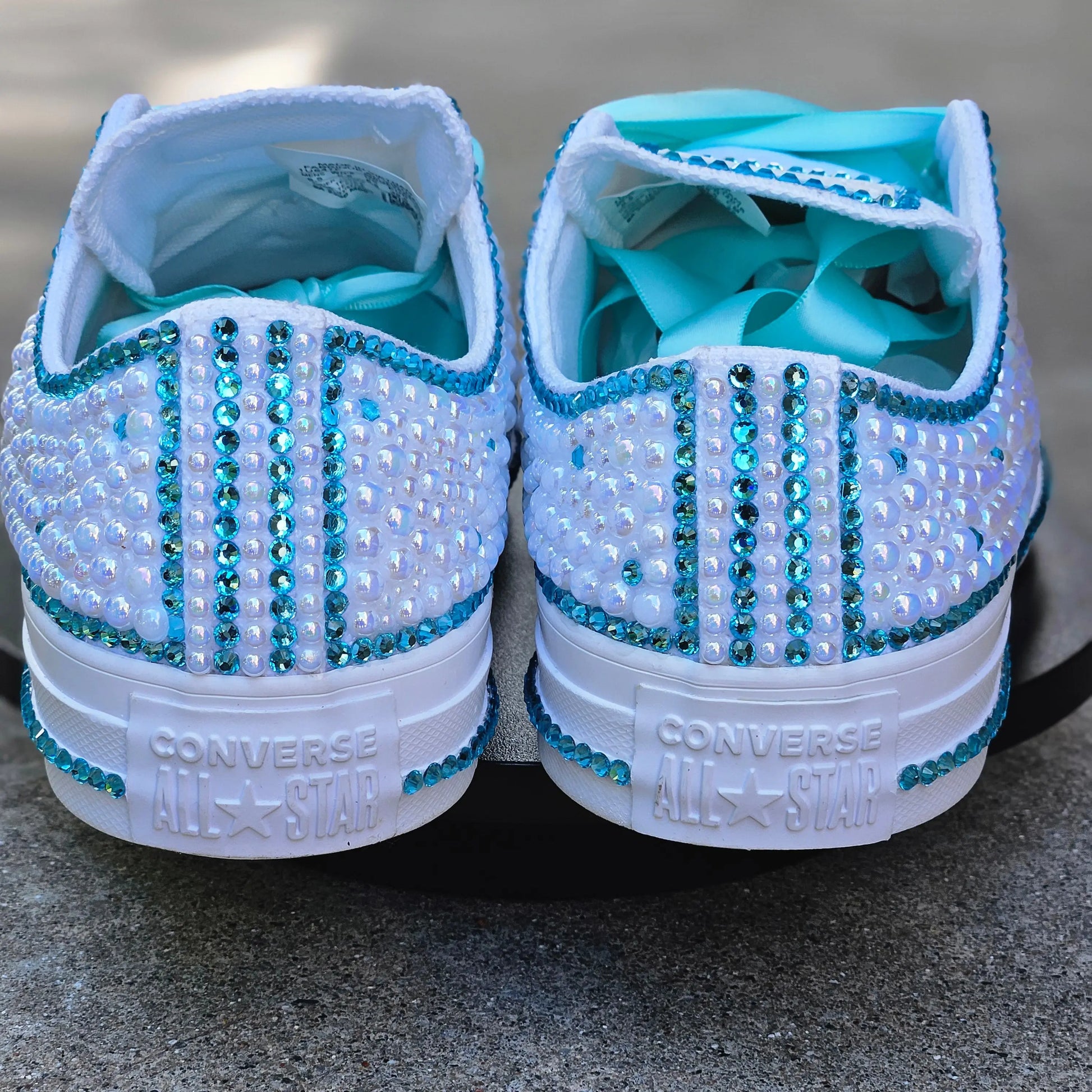 Customized Bling Shoes Converse Women KolorfulKidzCustoms