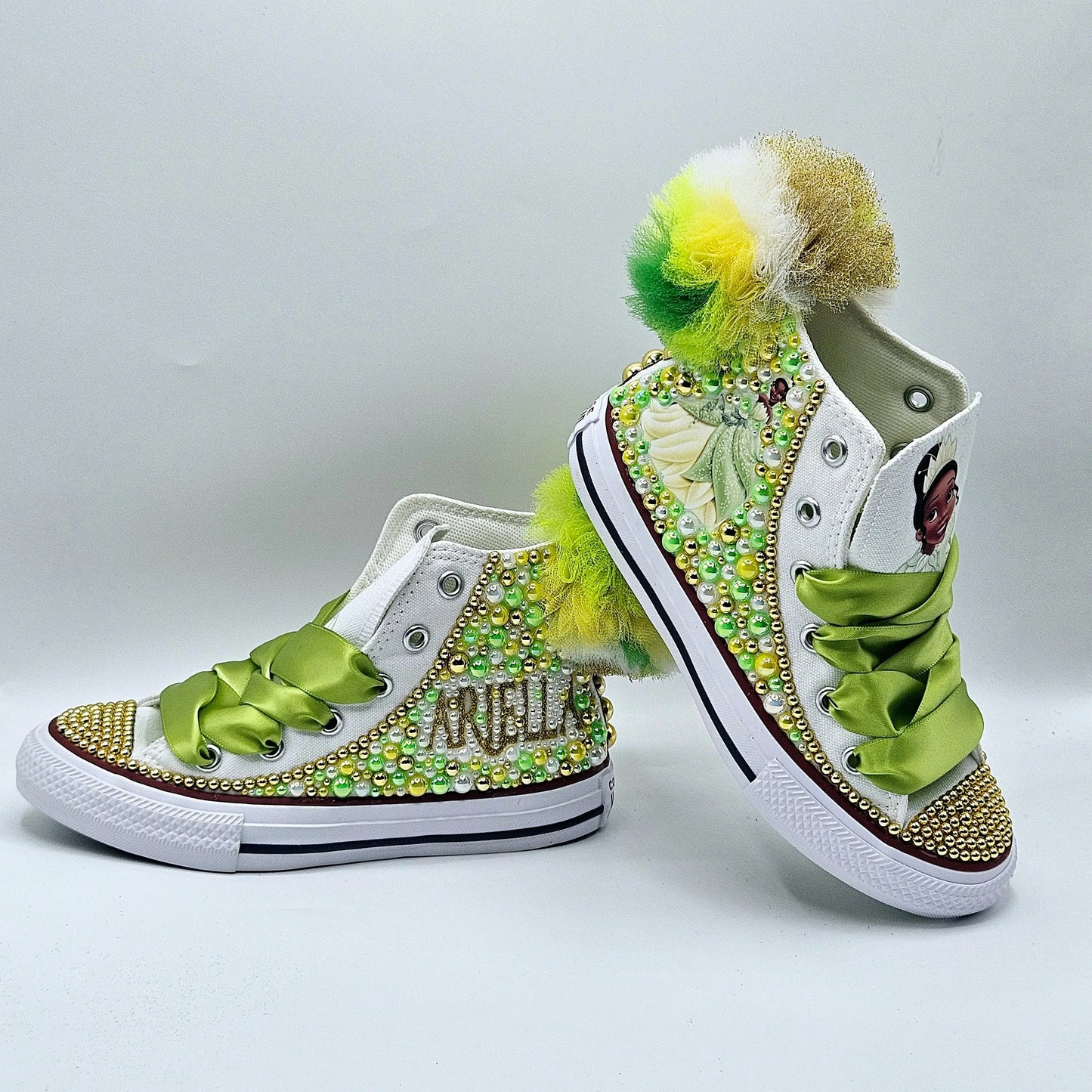 Frog Princess Custom Shoes KolorfulKidzCustoms