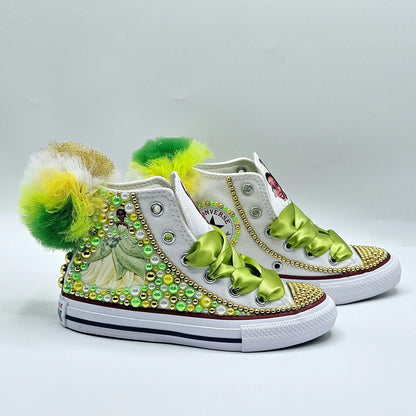 Frog Princess Custom Shoes KolorfulKidzCustoms