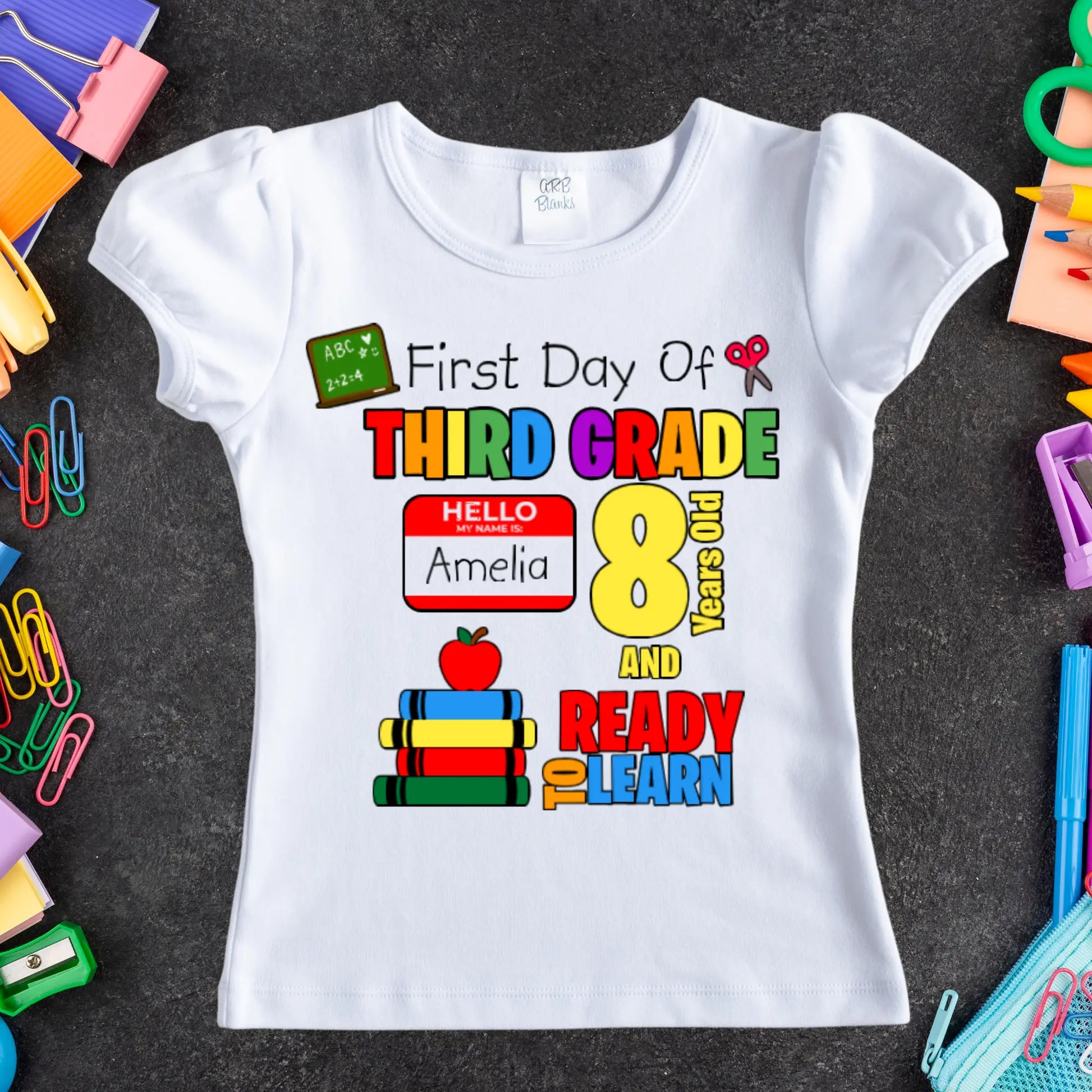 Ready To Learn Personalized Tee KolorfulKidzCustoms