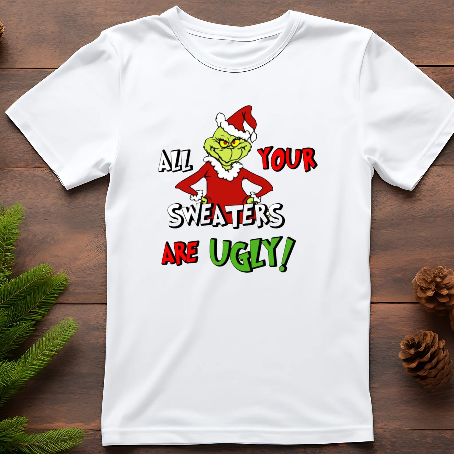 Grinch Ugly Sweaters T-Shirt/Sweatshirt KolorfulKidzCustoms