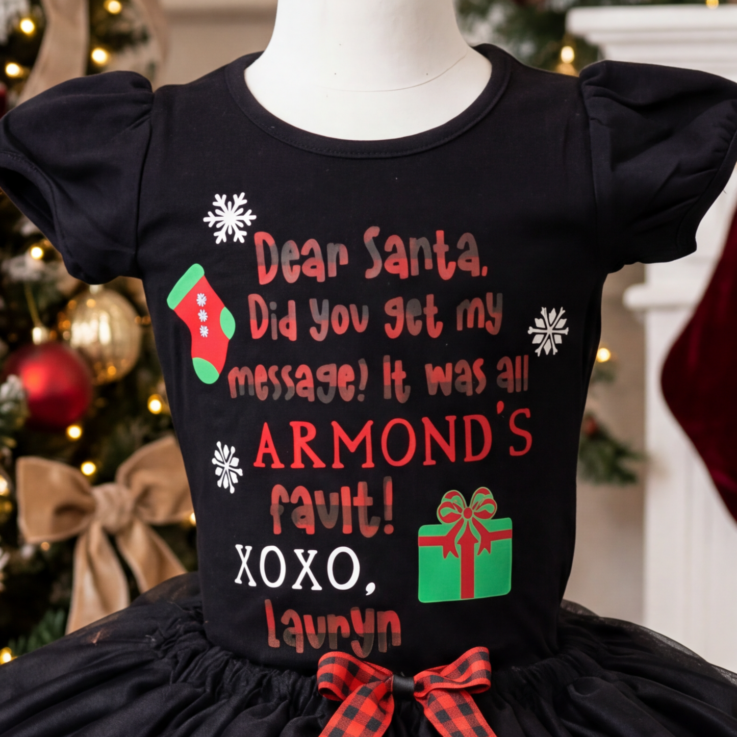 Dear Santa Tutu Set/Costume