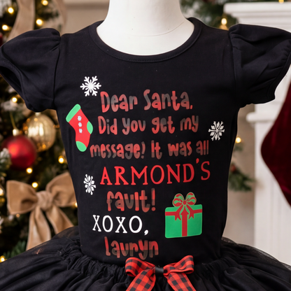 Dear Santa Tutu Set/Costume
