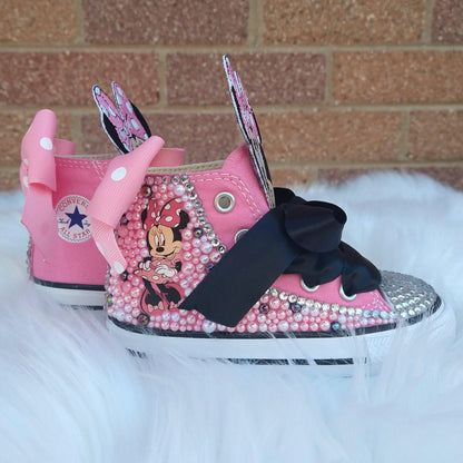 Minnie Mouse Custom Shoes - KolorfulKidzCustoms