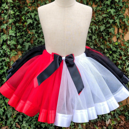 LOL Doll Tutu Set, Doll Inspired Tutu Set, Red, Black & White - KolorfulKidzCustoms