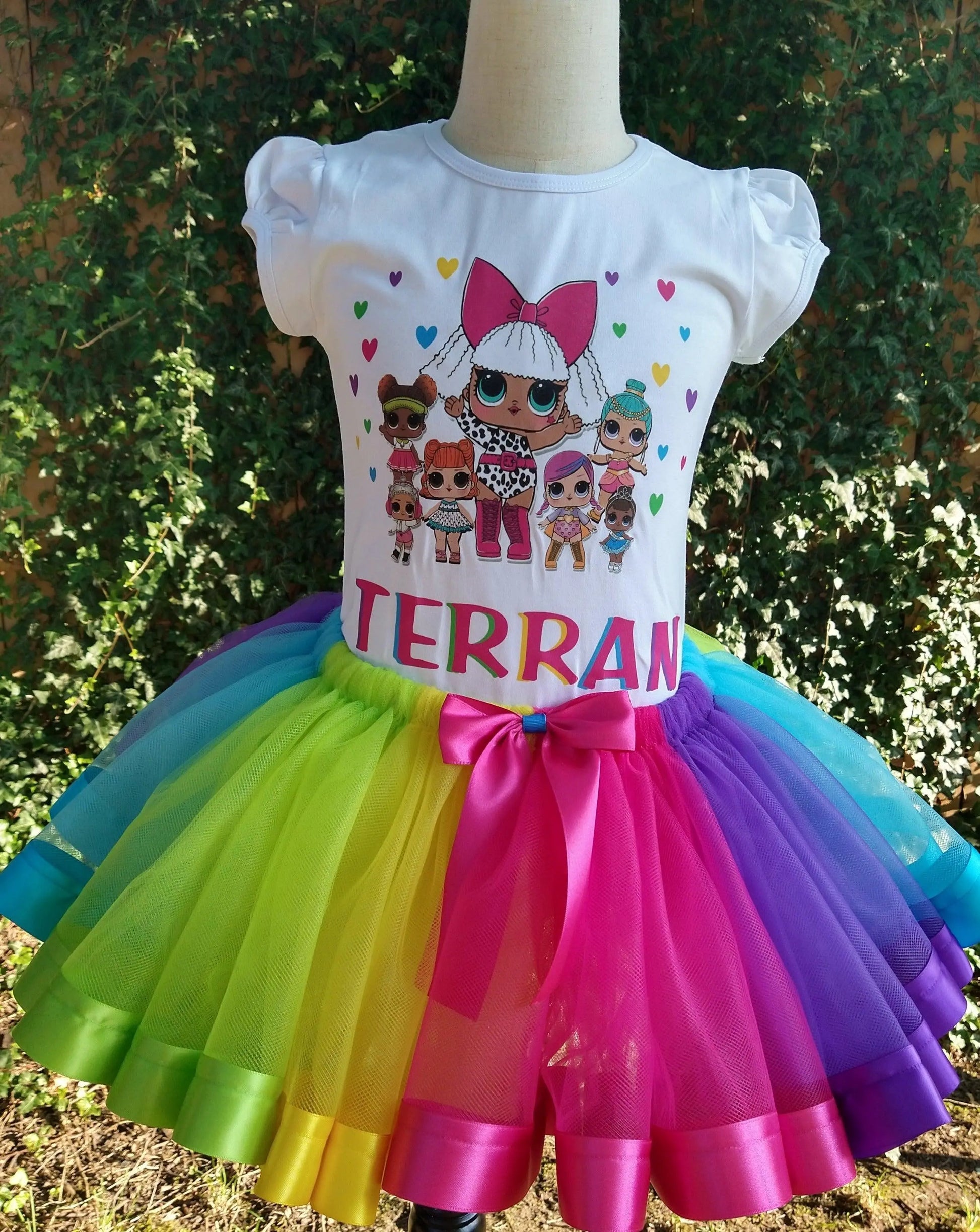 LOL Doll Tutu Set, Doll Inspired Tutu Set, Multicolored Tutu - KolorfulKidzCustoms