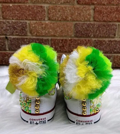 Frog Princess Custom Shoes - KolorfulKidzCustoms