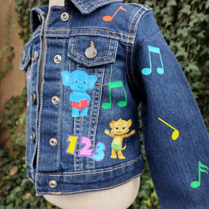 Cocomelon Denim Jacket, Custom Jean Jacket - KolorfulKidzCustoms