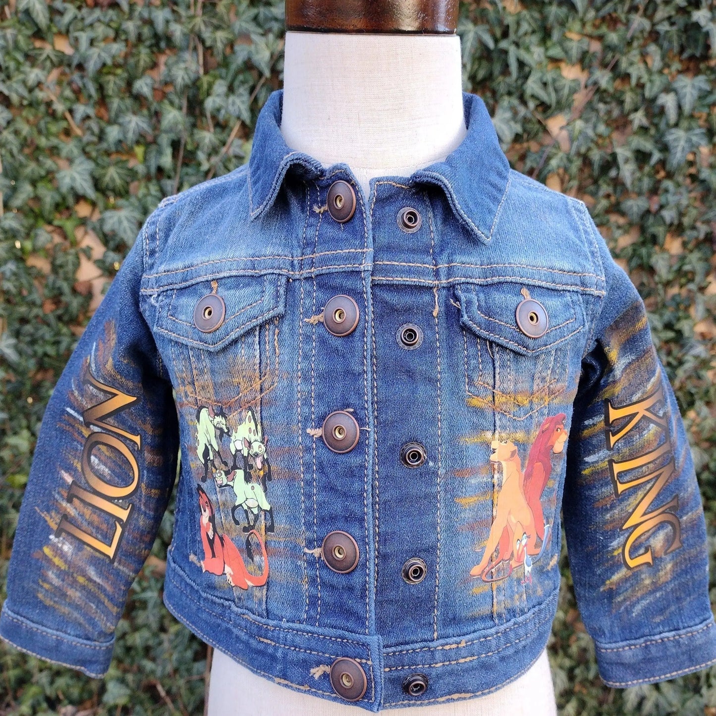 Lion King Denim Jacket - KolorfulKidzCustoms