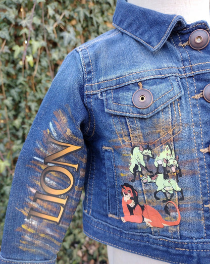 Lion King Denim Jacket - KolorfulKidzCustoms