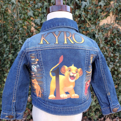 Lion King Denim Jacket - KolorfulKidzCustoms