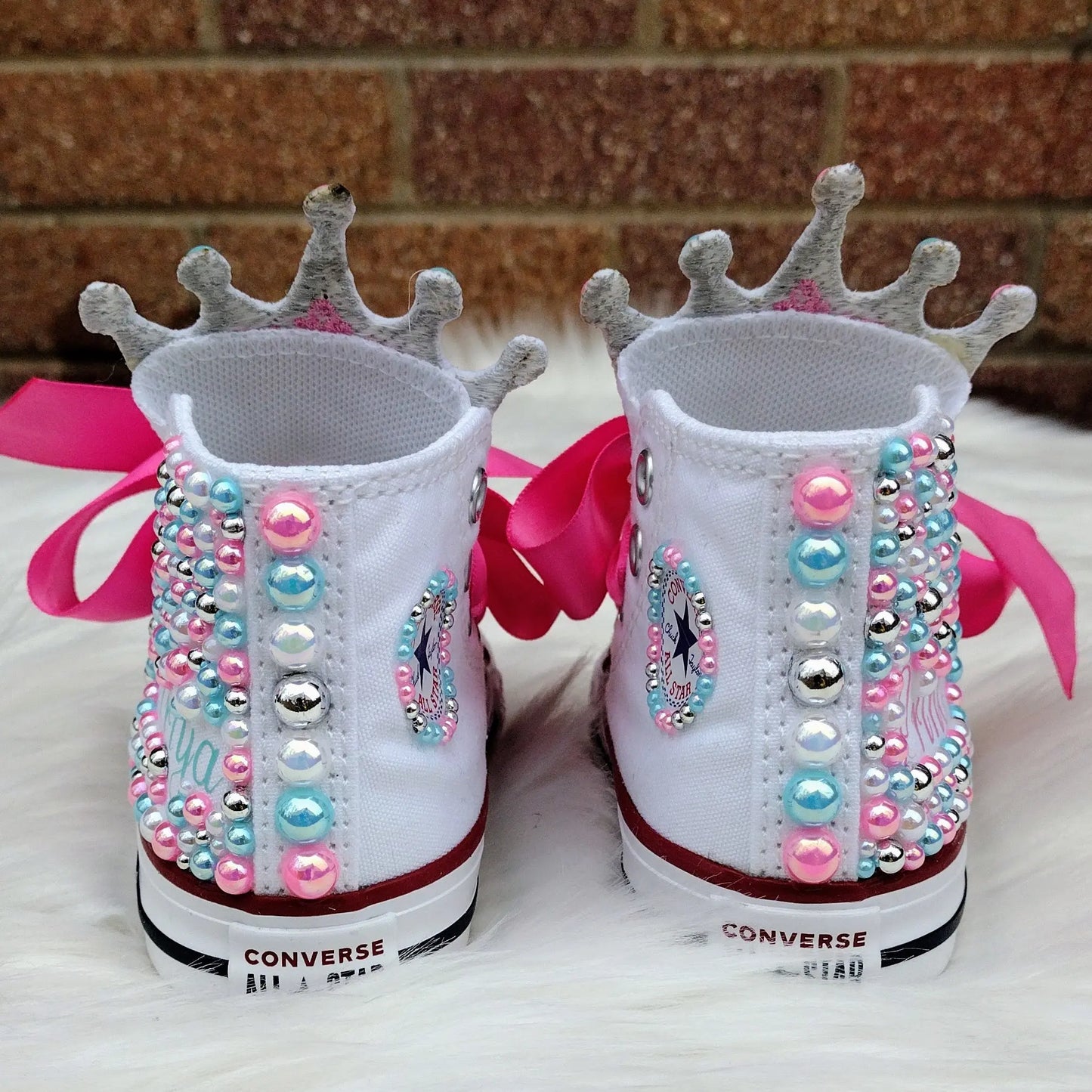 Winter Princess Custom Converse, Custom Shoes KolorfulKidzCustoms