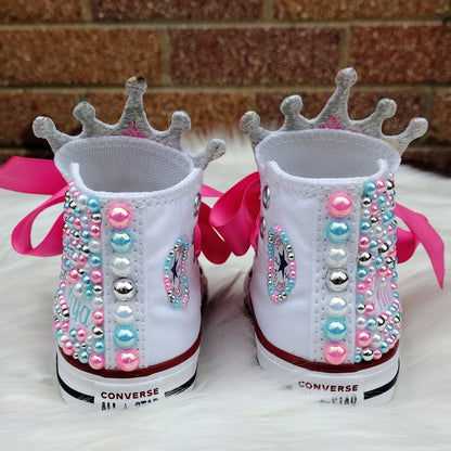 Winter Princess Custom Converse, Custom Shoes KolorfulKidzCustoms