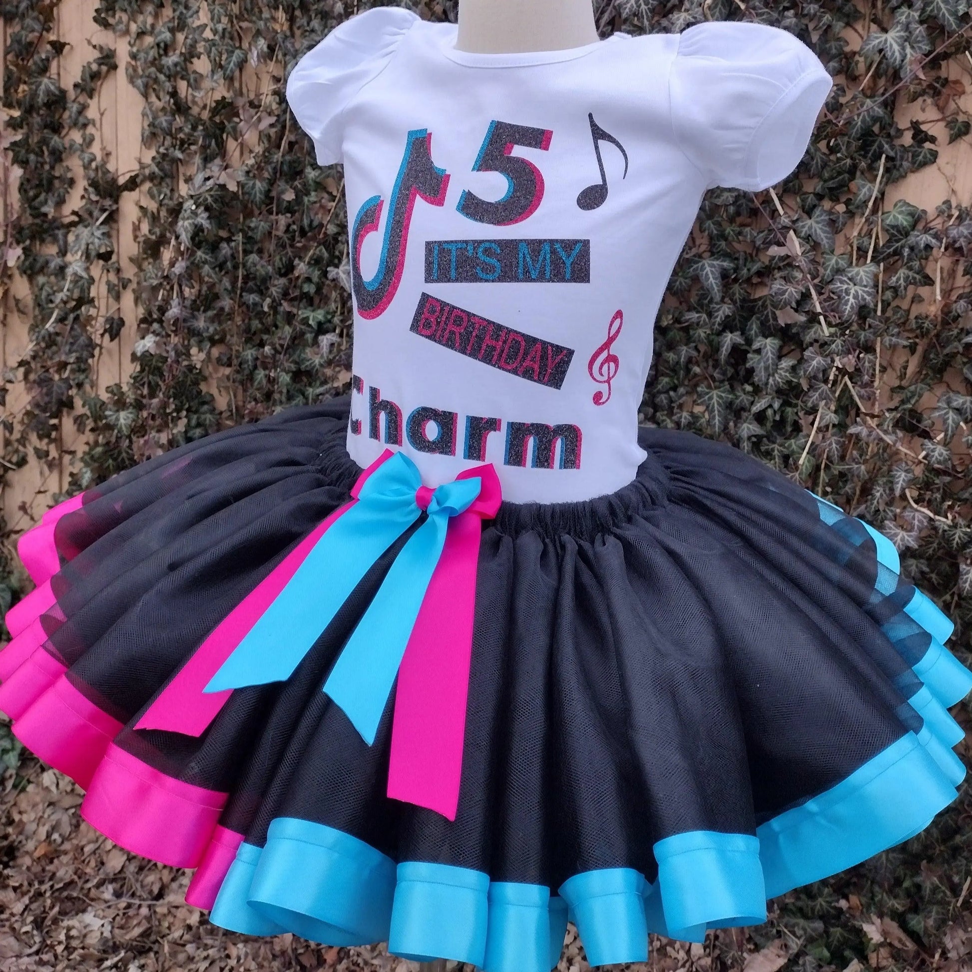 TikTok Tutu Set, TikTok Birthday Tutu - KolorfulKidzCustoms