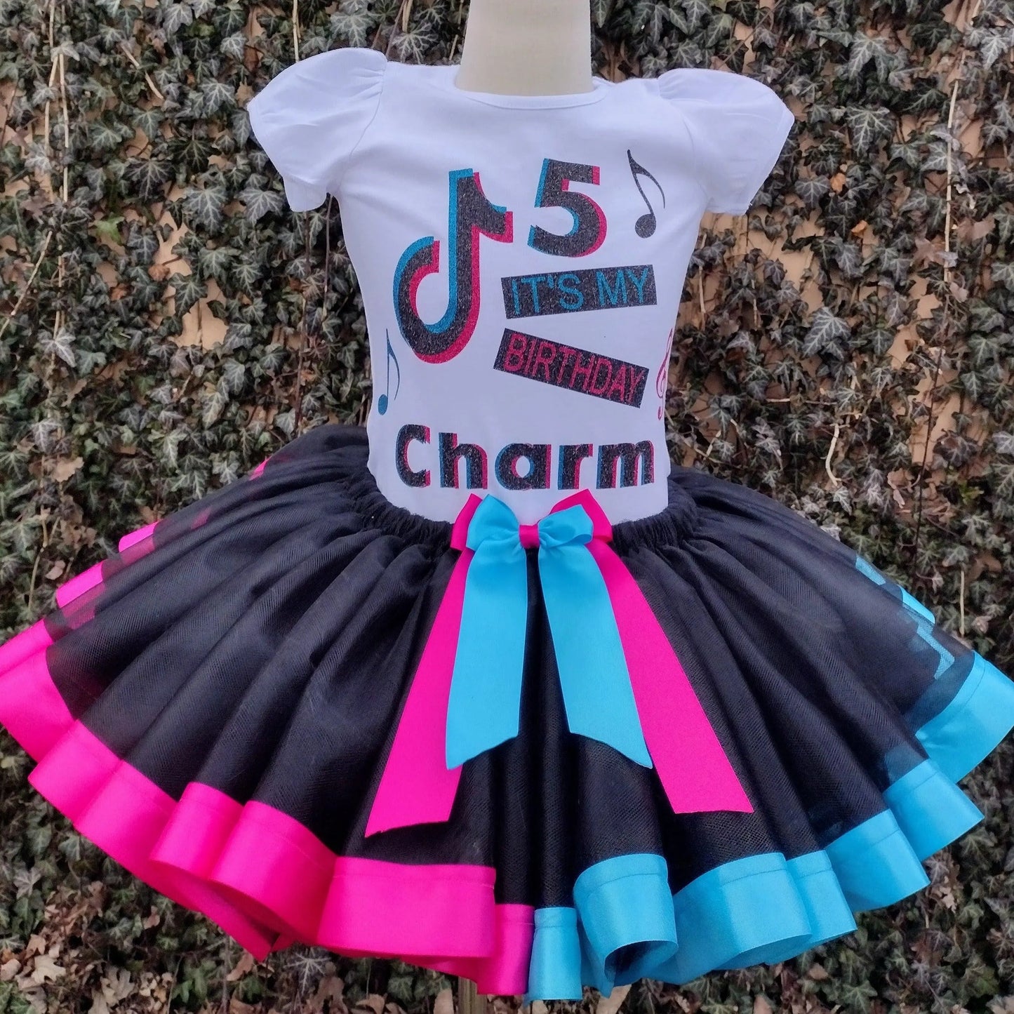 TikTok Tutu Set, TikTok Birthday Tutu - KolorfulKidzCustoms