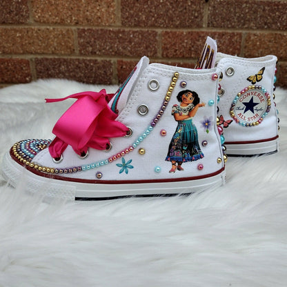 Encanto Inspired Mirabel Custom Shoes - KolorfulKidzCustoms