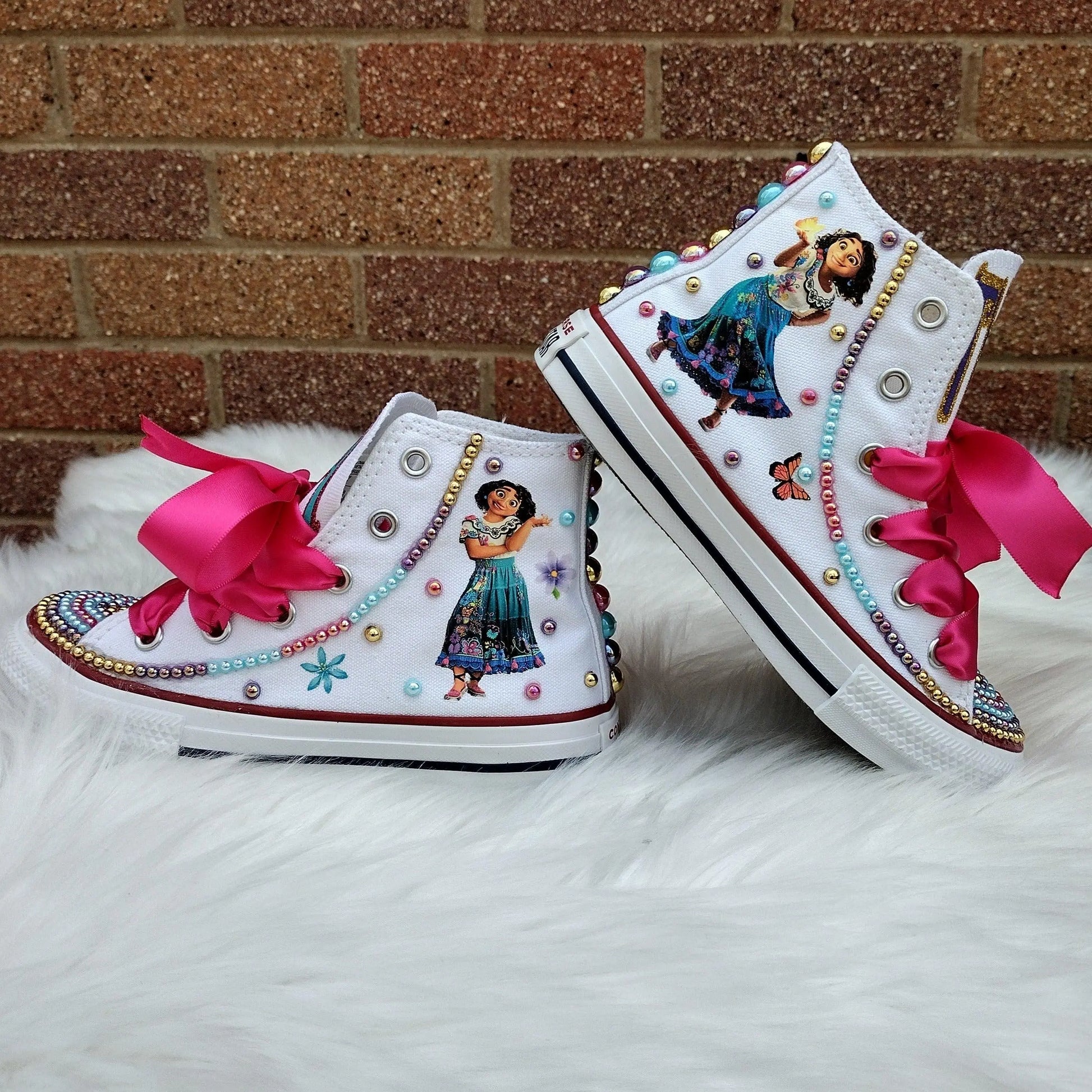 Encanto Inspired Mirabel Custom Shoes - KolorfulKidzCustoms