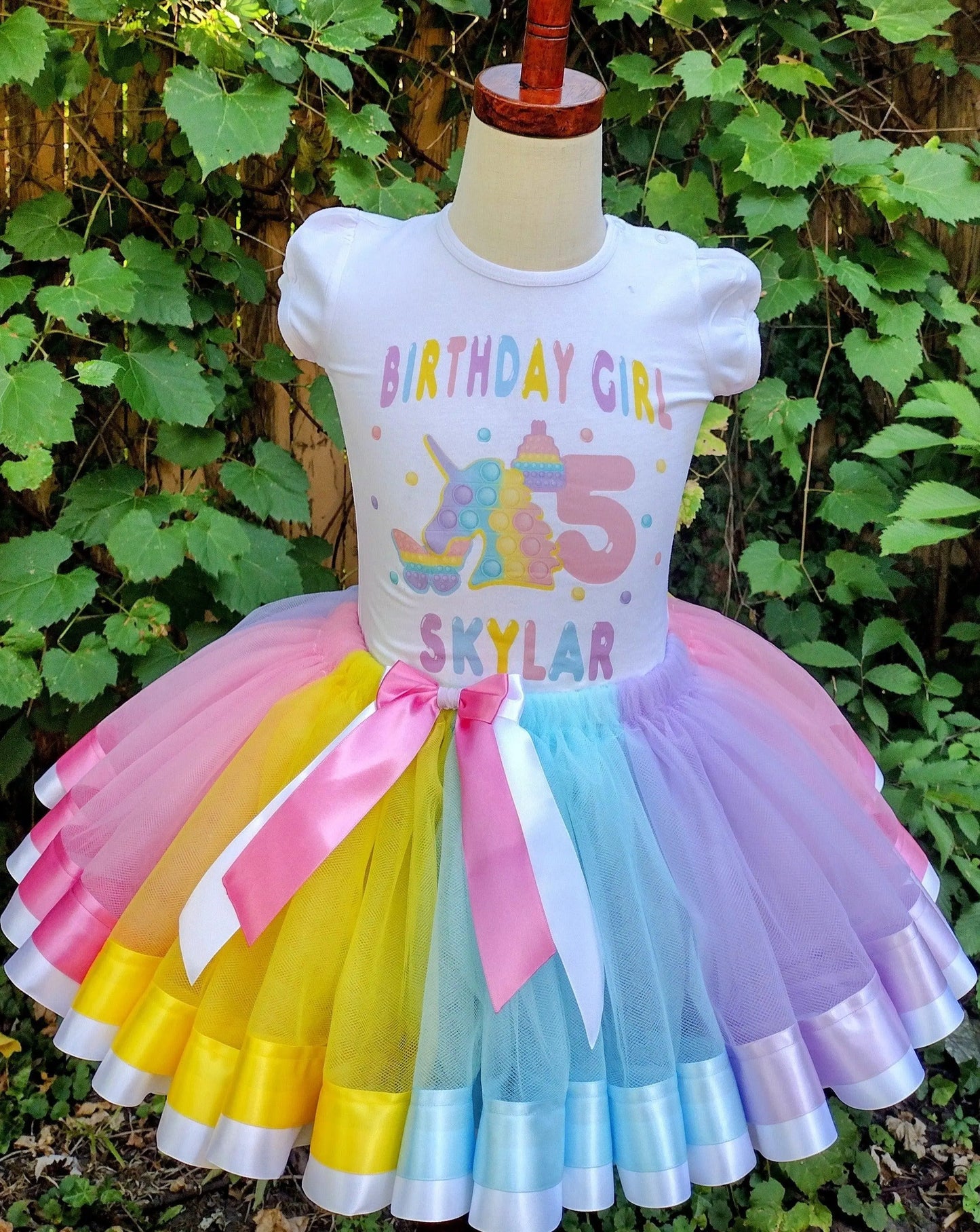 Pop It Tutu Set, Pastel Tutu Set - KolorfulKidzCustoms