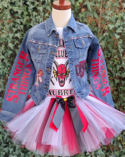 Stranger Things Inspired Tutu Set, HellFire Club - KolorfulKidzCustoms