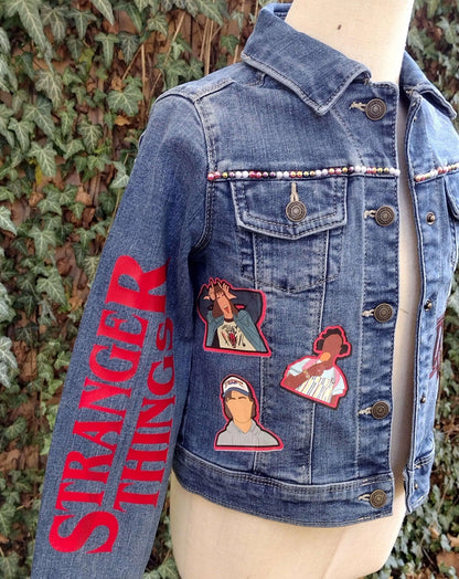 Stranger Things/Hellfire Club Inspired Denim Jacket - KolorfulKidzCustoms